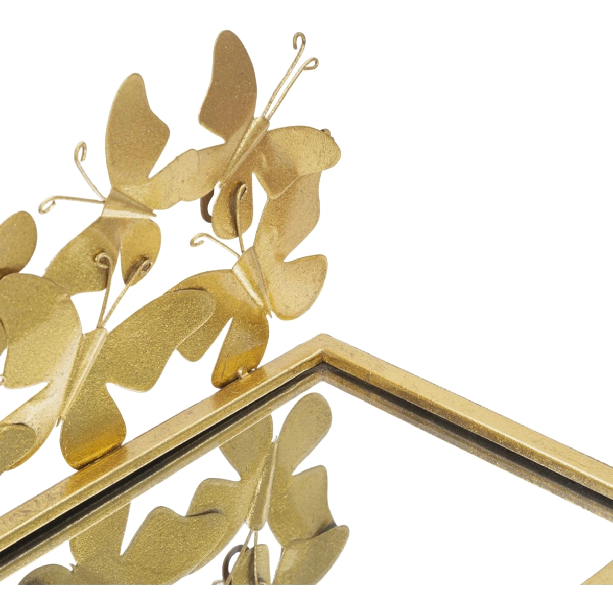 Set of 2 Wall Shelves with Mirror Butterflies Mauro Ferretti — 7