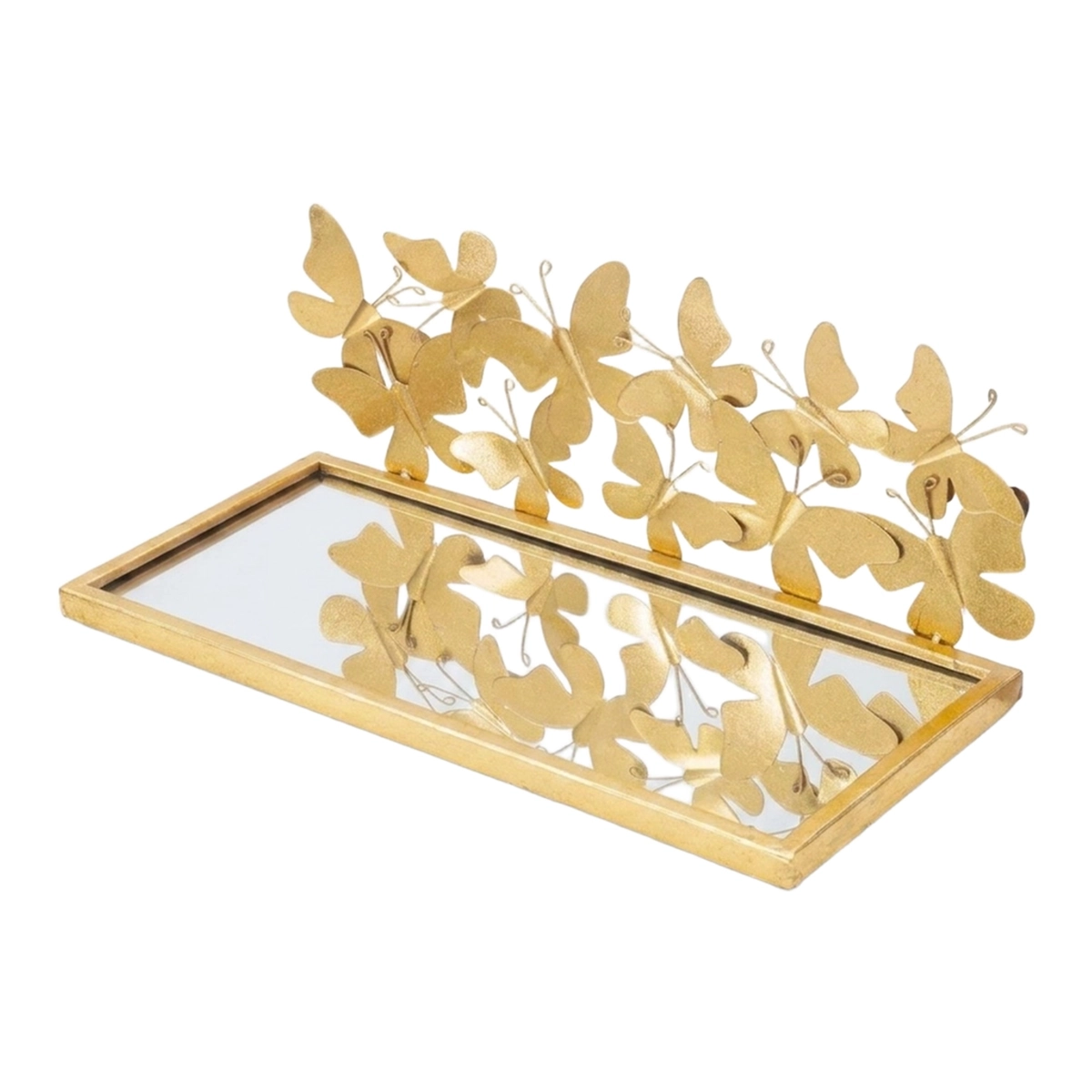 Set of 2 Wall Shelves with Mirror Butterflies Mauro Ferretti — 4