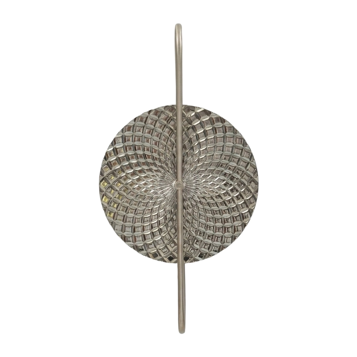 Silvery 2-Light Wall Sconce in Iron and Glass Mauro Ferretti — 1