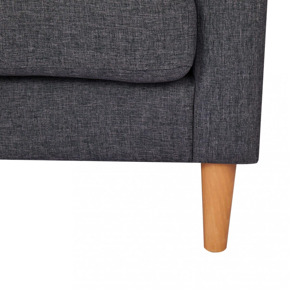 Ramsey Modern 3-Seater Sofa with Wood-Effect Legs — 6