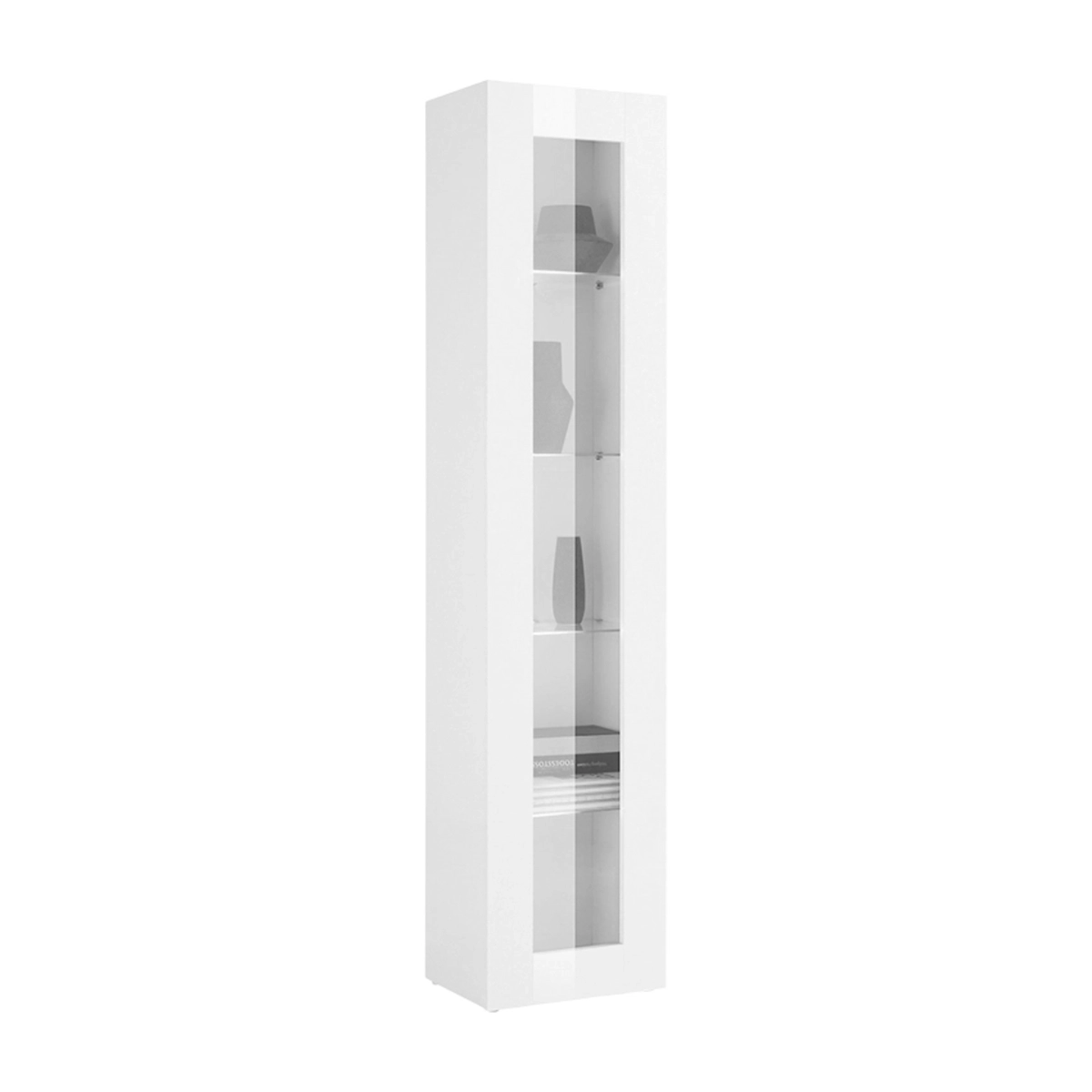 Modern Glossy White Living Room Display Cabinet Joy Vidrio — 4