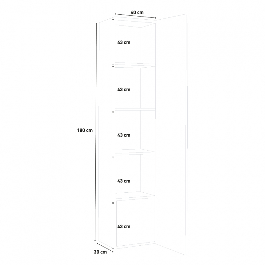 Modern Glossy White Living Room Display Cabinet Joy Vidrio — 7
