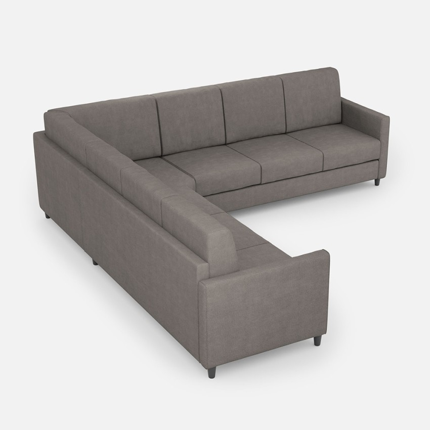 Karay 7-Seater Fabric Corner Sofa 281x281cm Removable Cover — 4