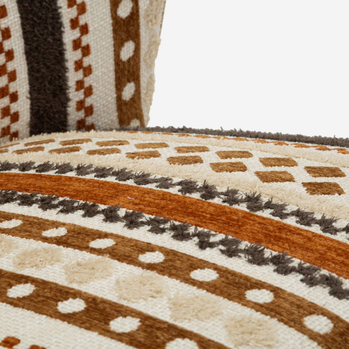 Ethnic Upholstered Fabric Armchair Mombasa Chromatic Retreat — 5