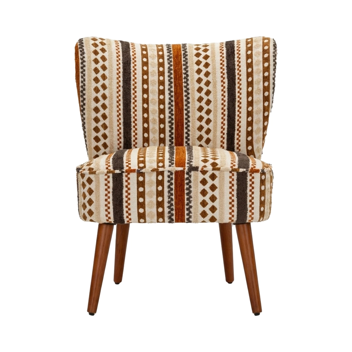Ethnic Upholstered Fabric Armchair Mombasa Chromatic Retreat — 8