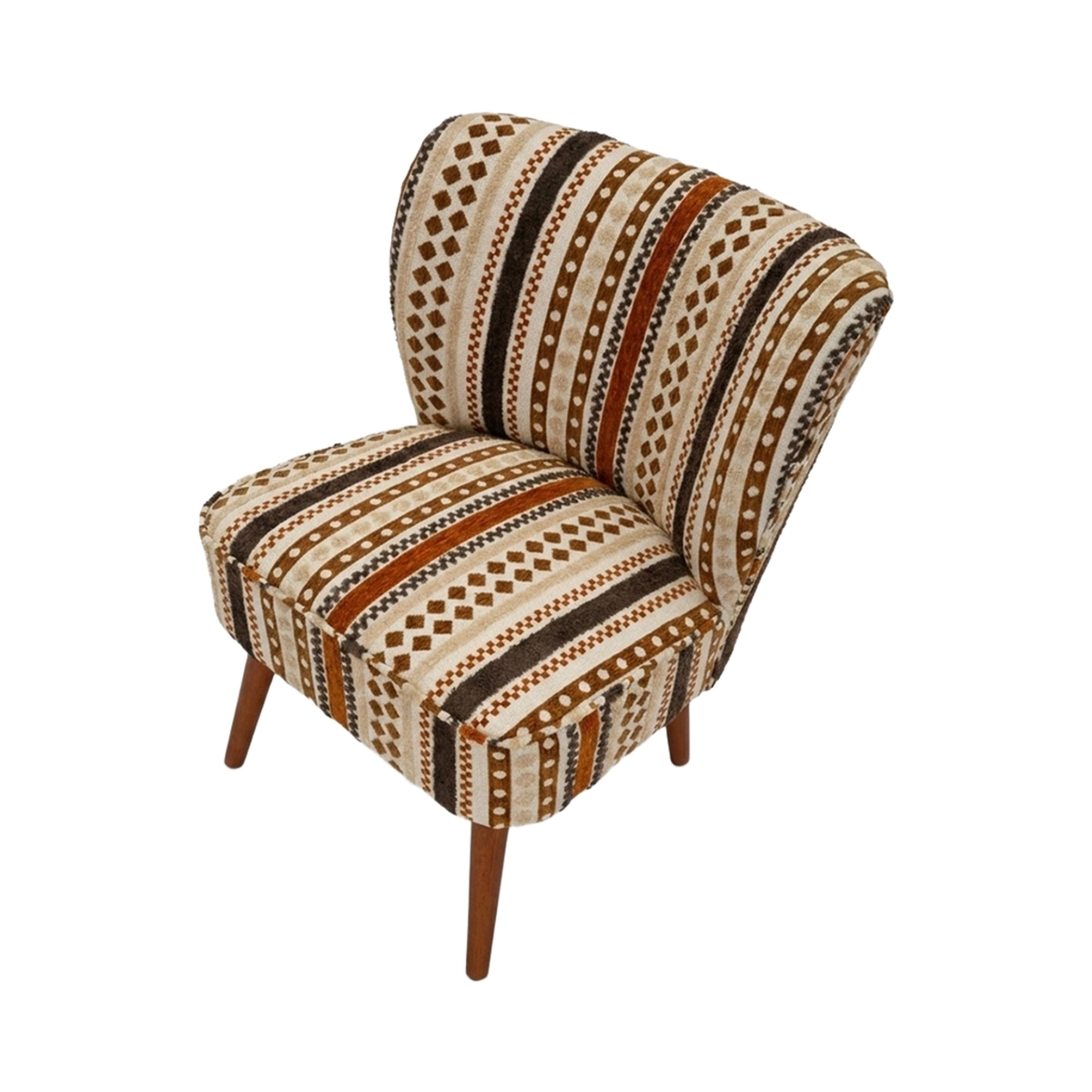Ethnic Upholstered Fabric Armchair Mombasa Chromatic Retreat — 7