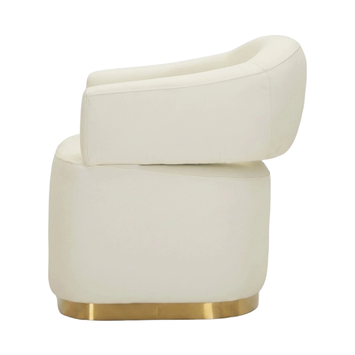 Minsk Plus Modern Faux Leather Upholstered Accent Armchair — 4