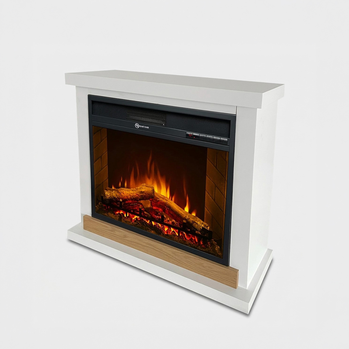 Freestanding electric fireplace with remote and LED flame Stoccolma — 3