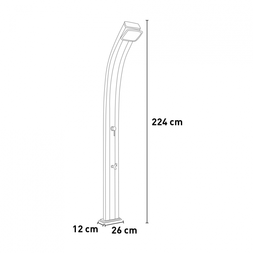 Arkema Design Spring A120 Outdoor Solar Shower 25L Foot Washer — 5