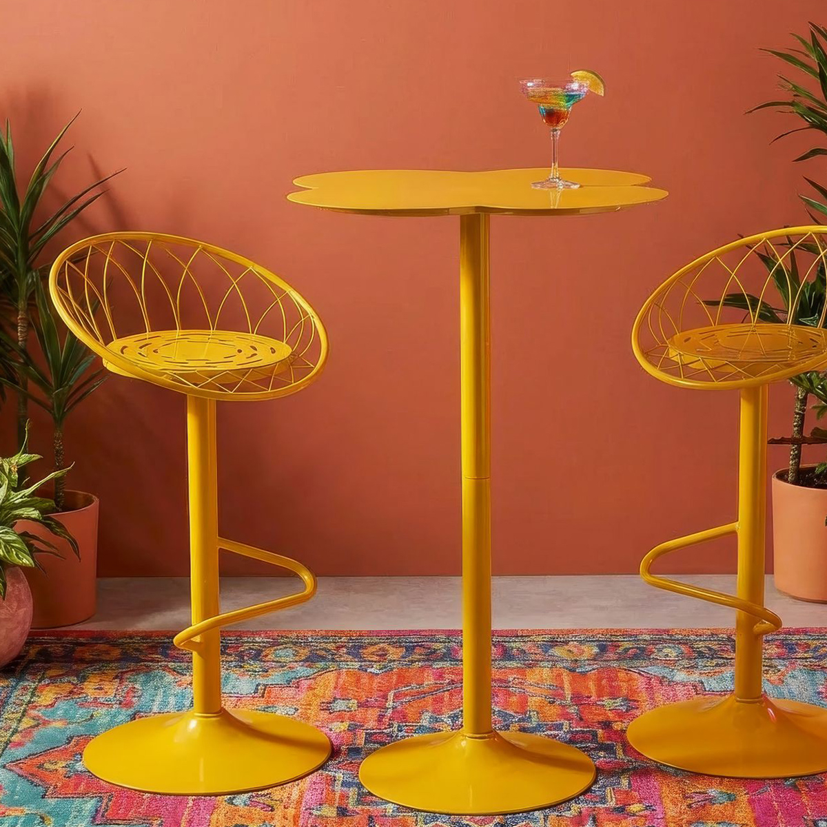 Clox High Round Bar Table in Metallo Mauro Ferretti — 2