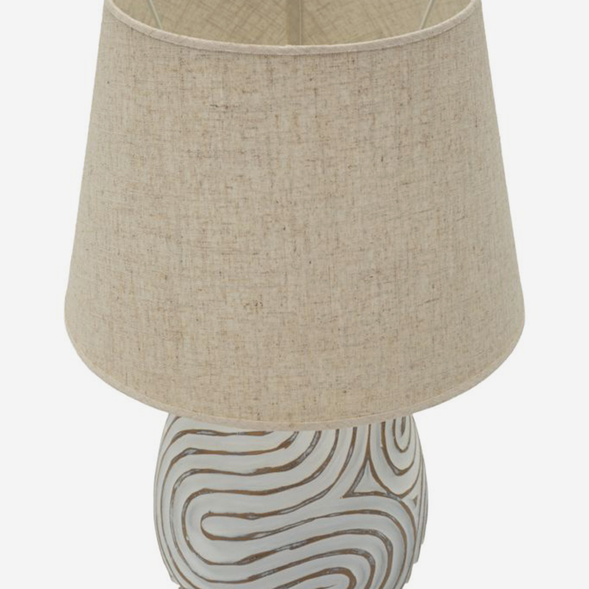 Oblix Decorative Table Lamp in Resin and Fabric — 5