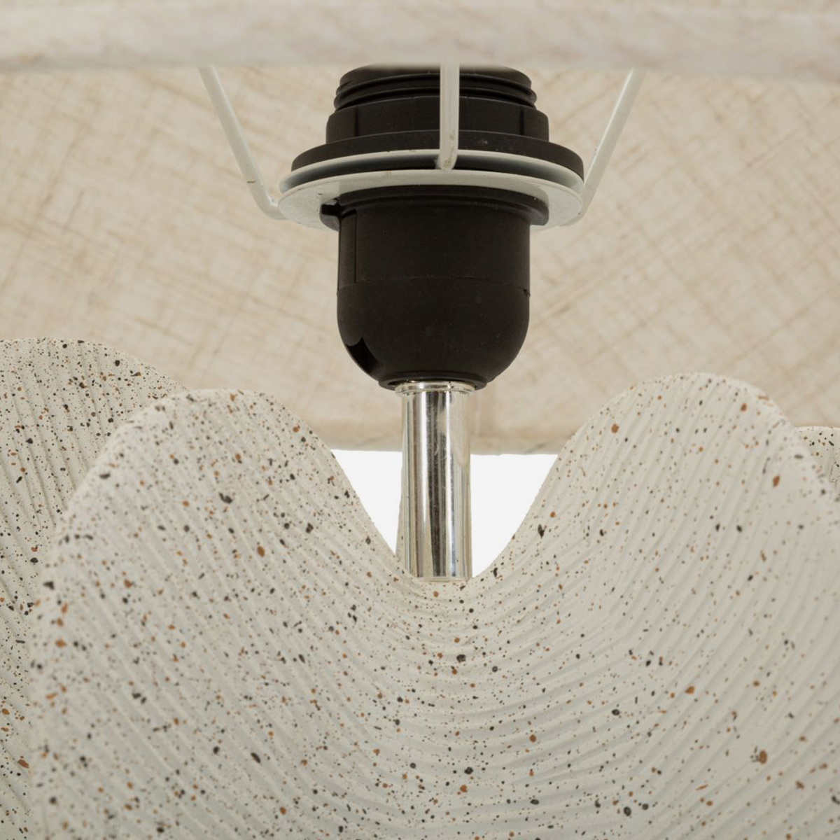 Ester Table Lamp in Resina and Fabric 63 cm — 4