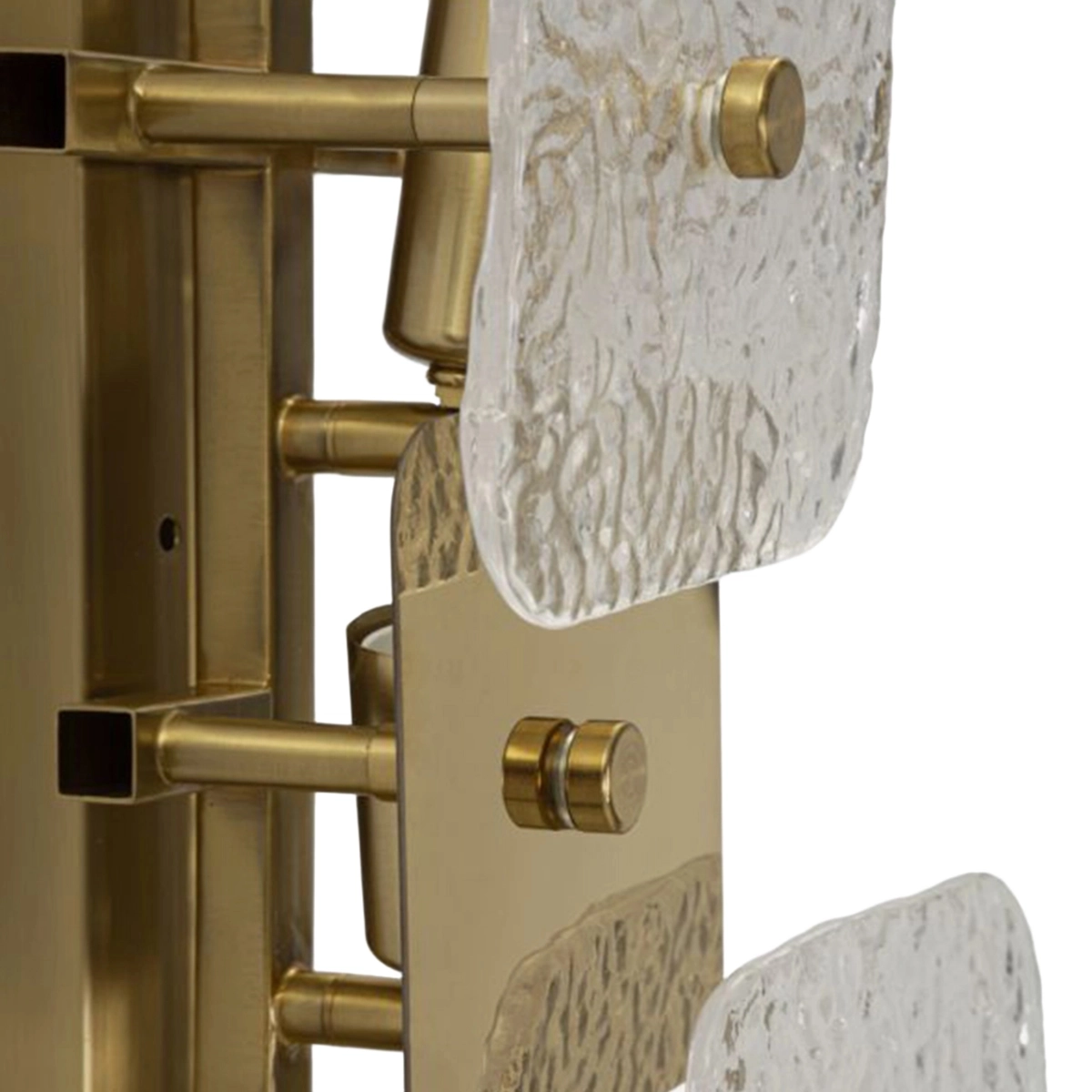 5-Light Iron and Vetro Wall Lamp Glassy Mauro Ferretti — 4