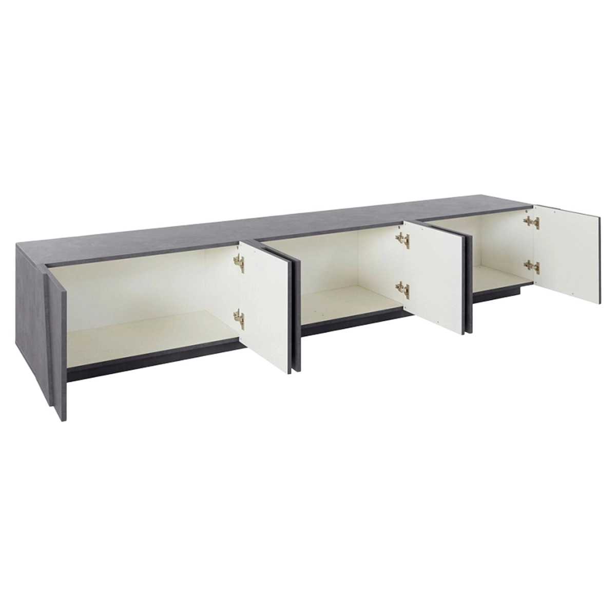 TV cabinet 6 doors 3 compartments modern design Ping Low XL Ardesia — 5