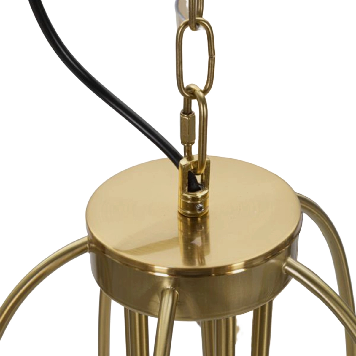 Pendant Chandelier 5 Lights in Iron and Glass Versailles Mauro Ferretti — 5