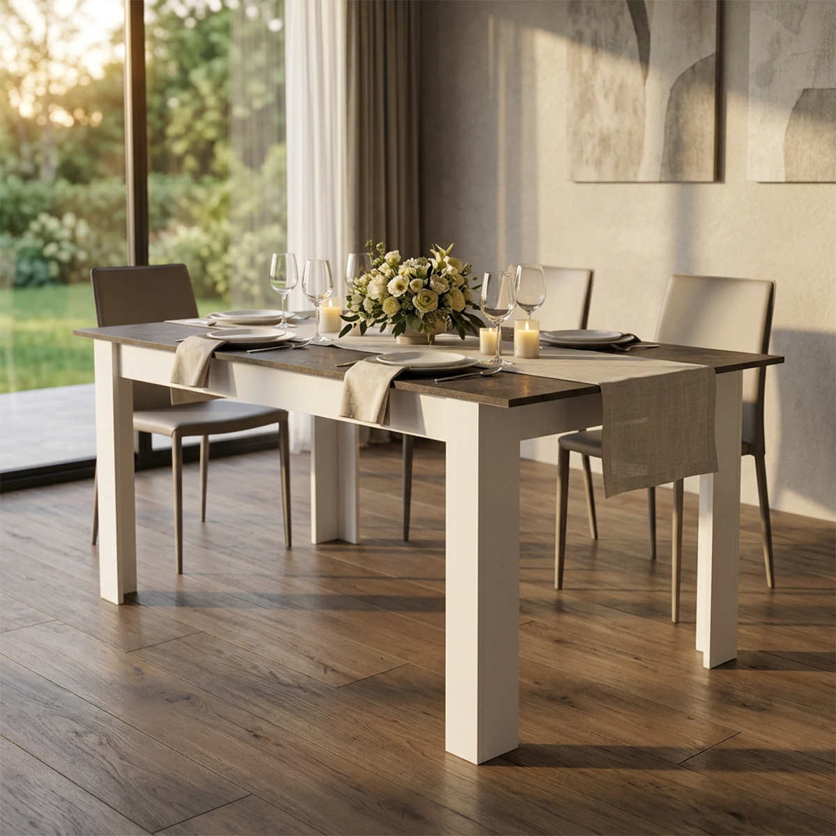 Cosma Gemma modern extendable dining table 160-200 cm — 4