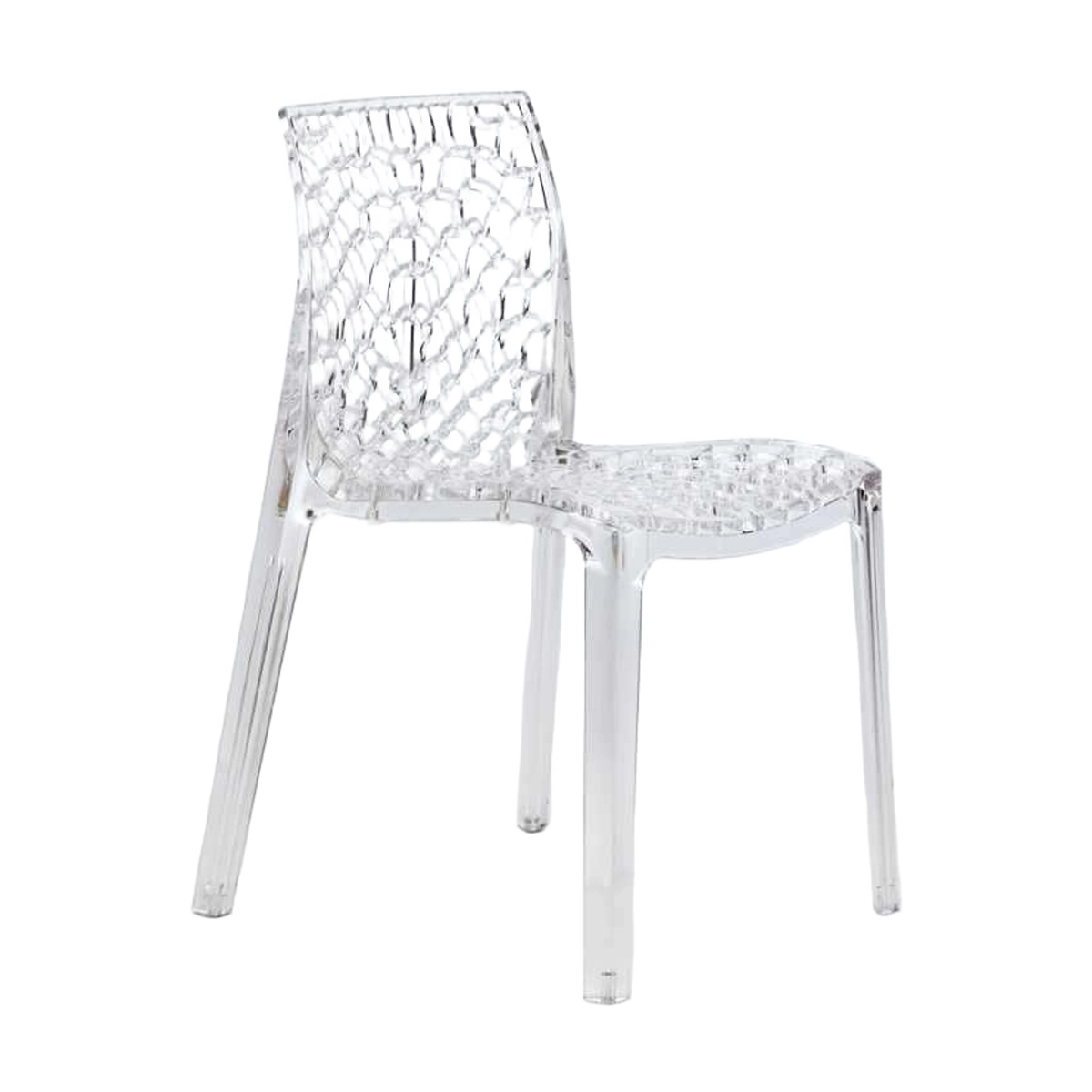 Set of 16 Stackable Chairs in Clear Polycarbonate Grand Soleil Gruvyer — 3