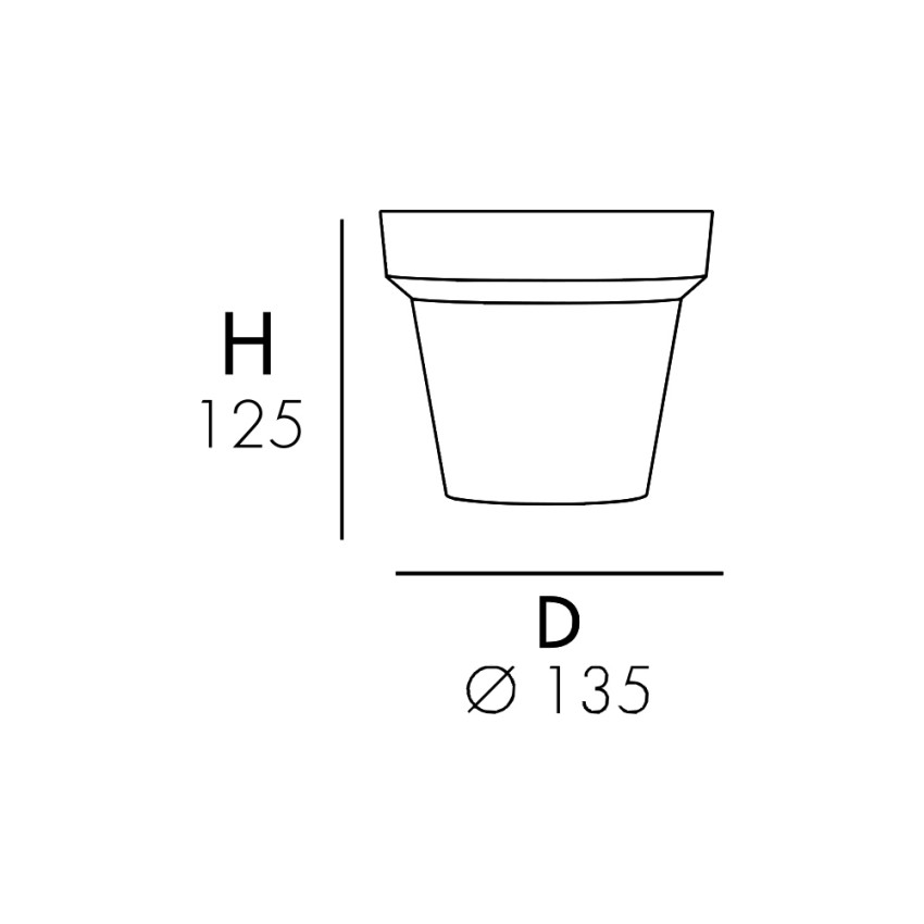 Large outdoor plant pot ø 135cm garden and contract Cornaglia — 4
