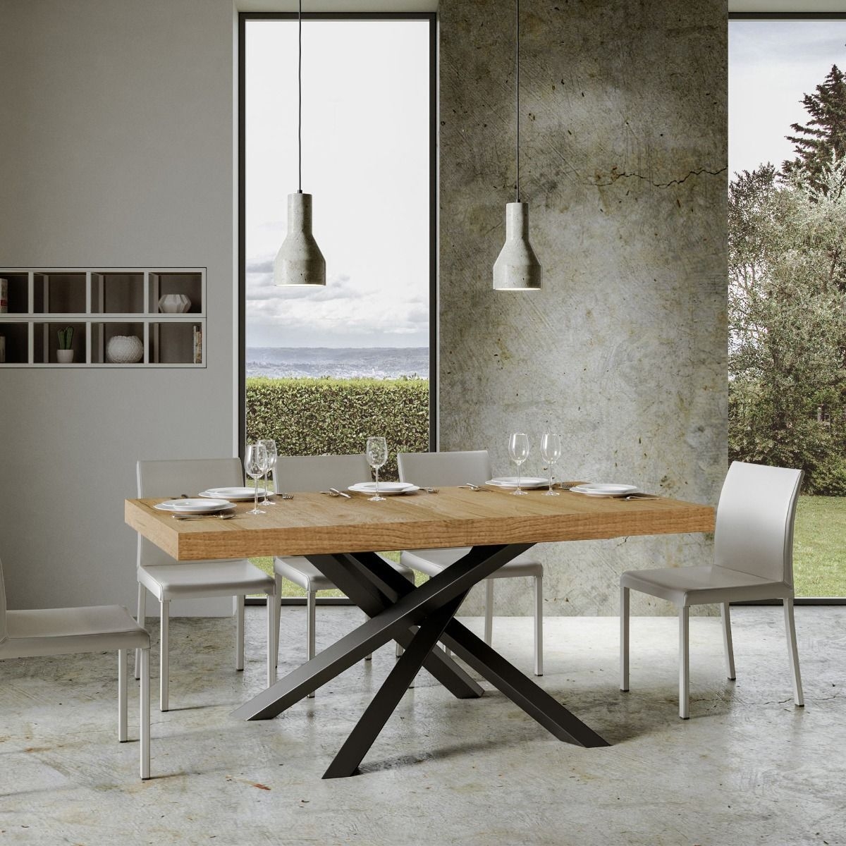 Extendable Dining Table 90x160-264 cm Volantis Itamoby — 2