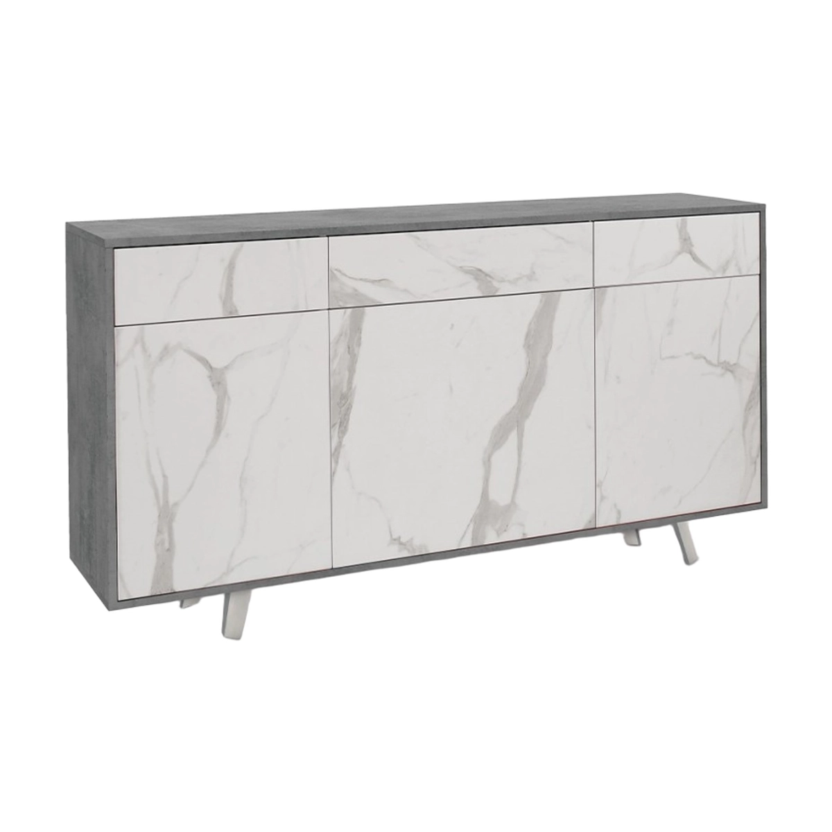 Dalgo Modern 3 Door 3 Drawer Sideboard Credenza Sarmog — 3