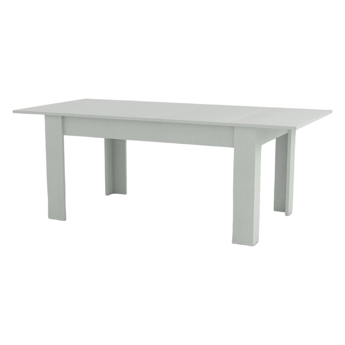 Modern design wooden white extendable 160-210x90cm dining table console Jesi Larch — 4