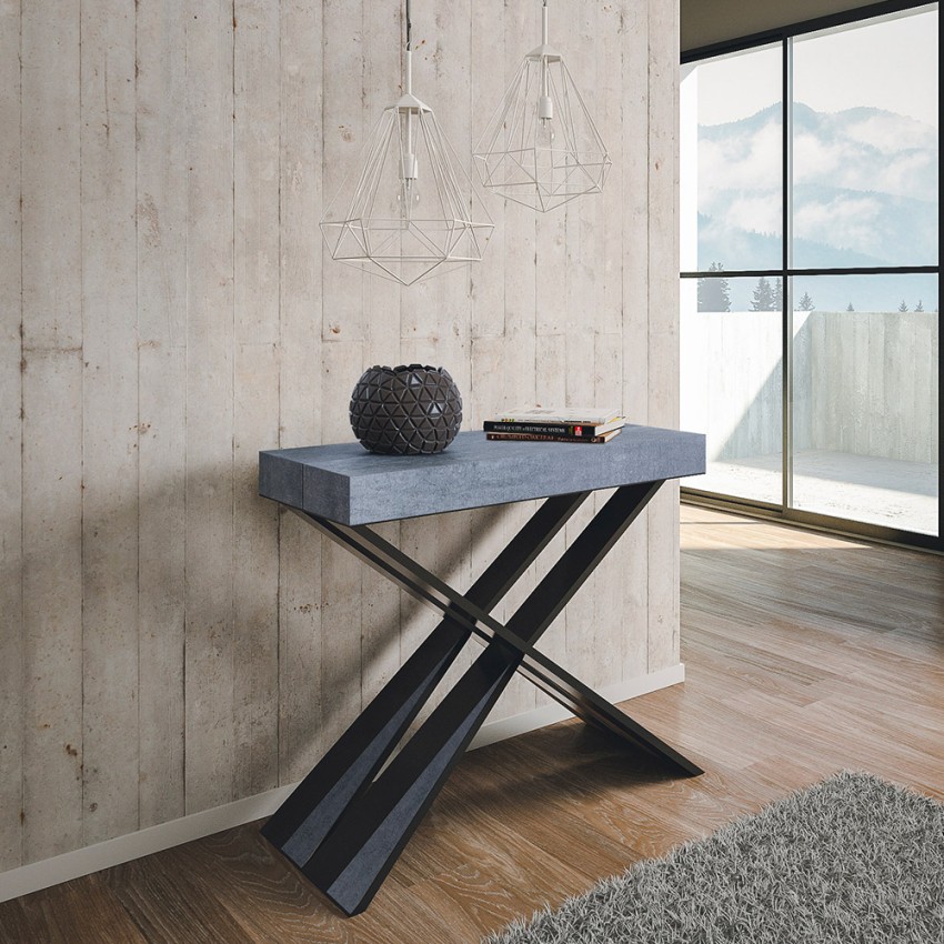 Extending console table Diago Premium Concrete 90x40-300cm Itamoby — 2