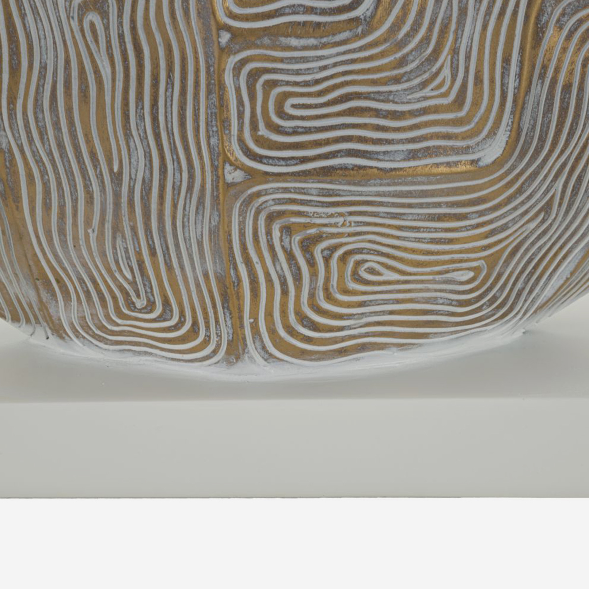 Eclips Resin Table Lamp with Fabric Shade — 5