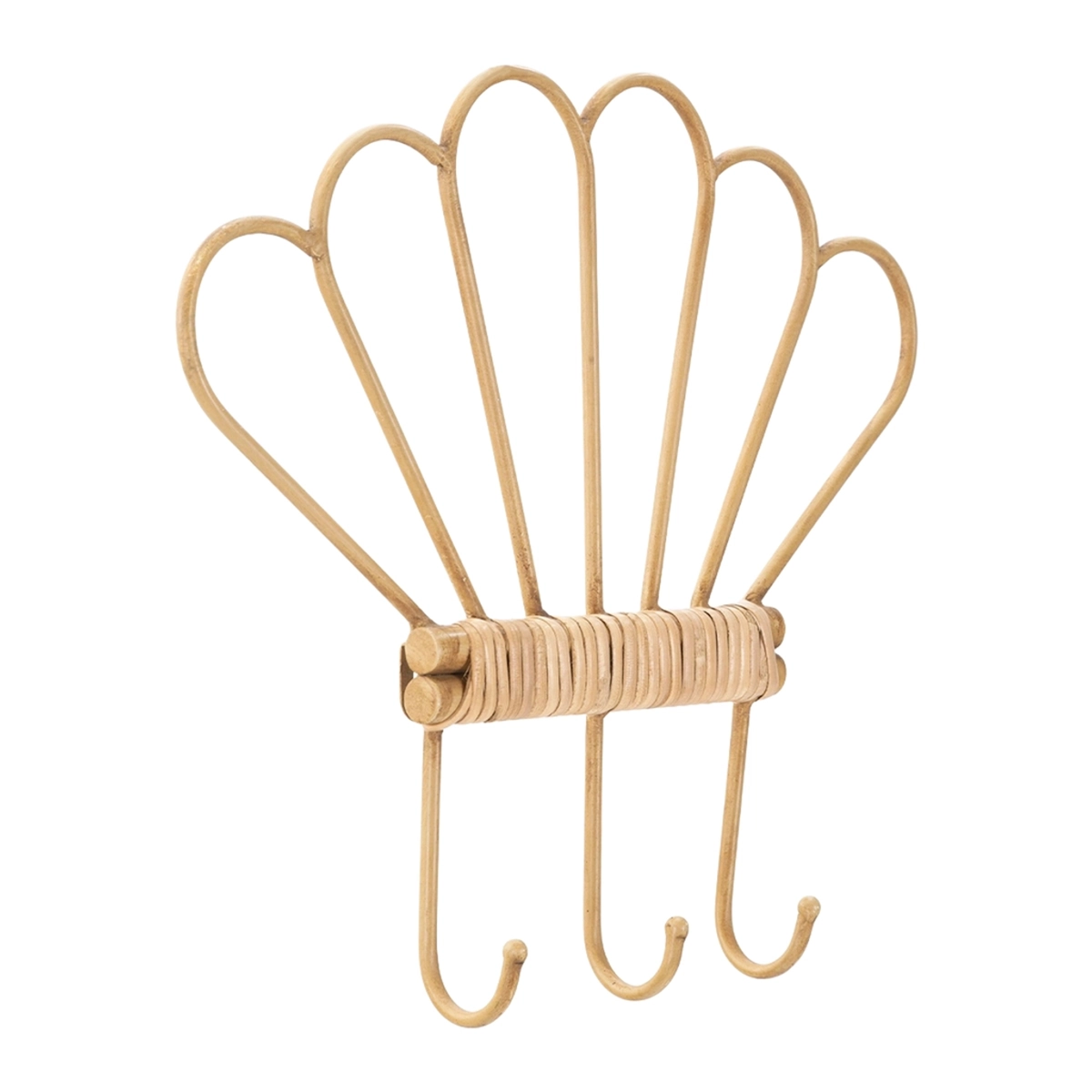 Panama wall coat rack with fan design and 3 hooks Mauro Ferretti — 3