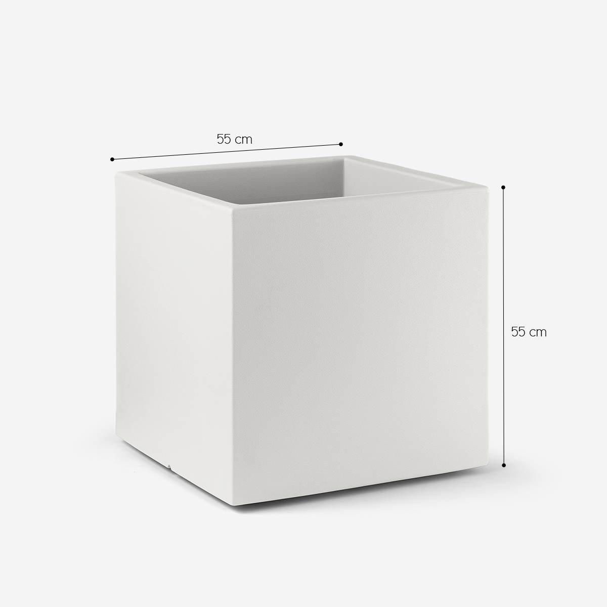 Cube Outdoor Planter in Polietilene Loto 55cm — 3