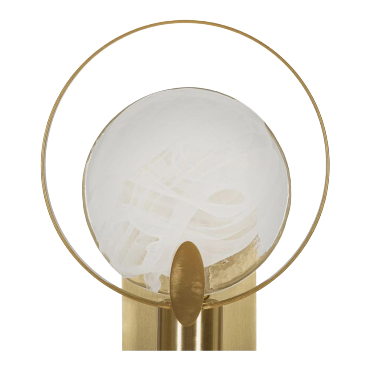Oklan Modern Iron and Smoked Glass Wall Sconce — 4