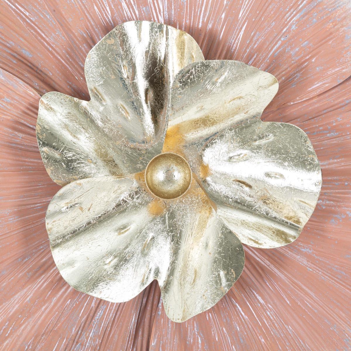Mauro Ferretti Softy 3D Floral Metal Wall Art Decor 93x53cm — 3