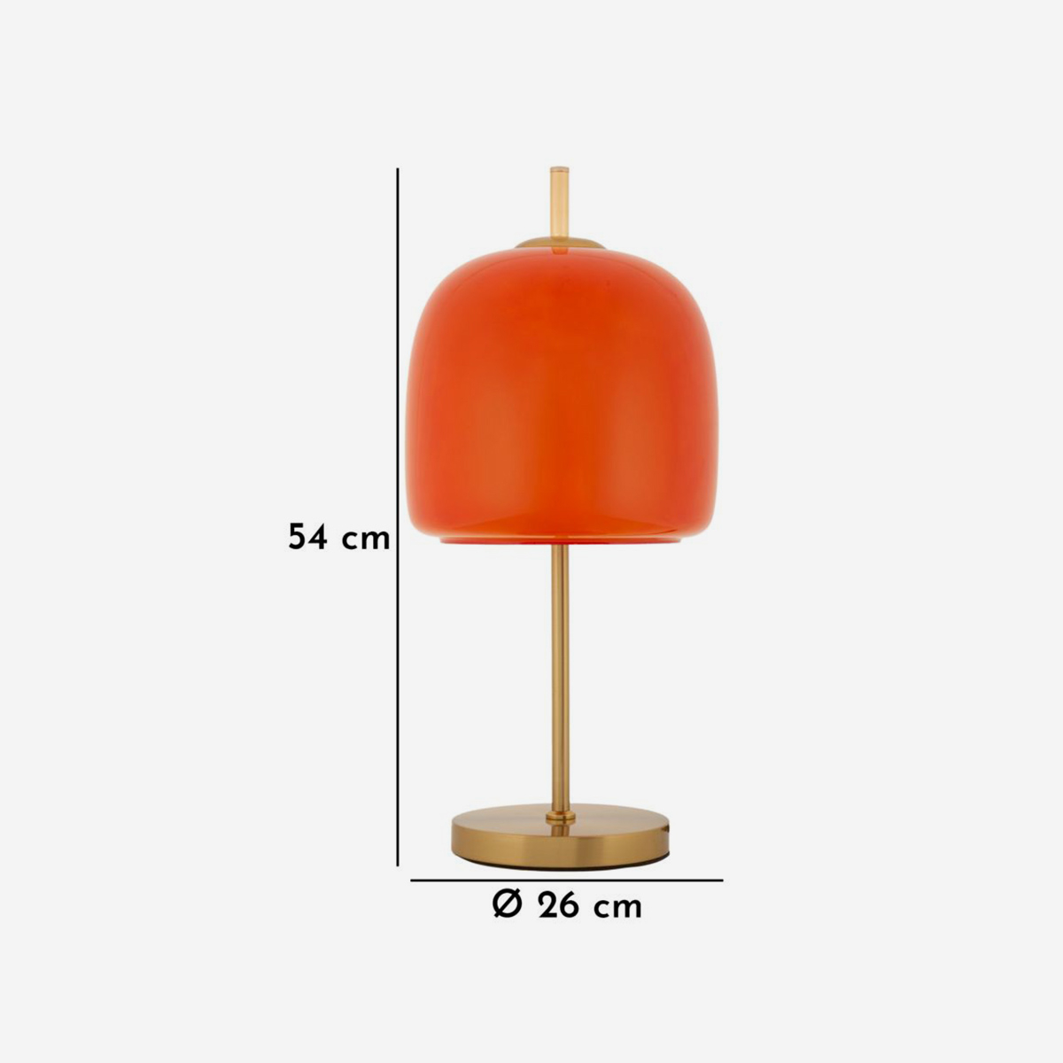 Odly Vintage Metal and Glass Table Lamp — 7
