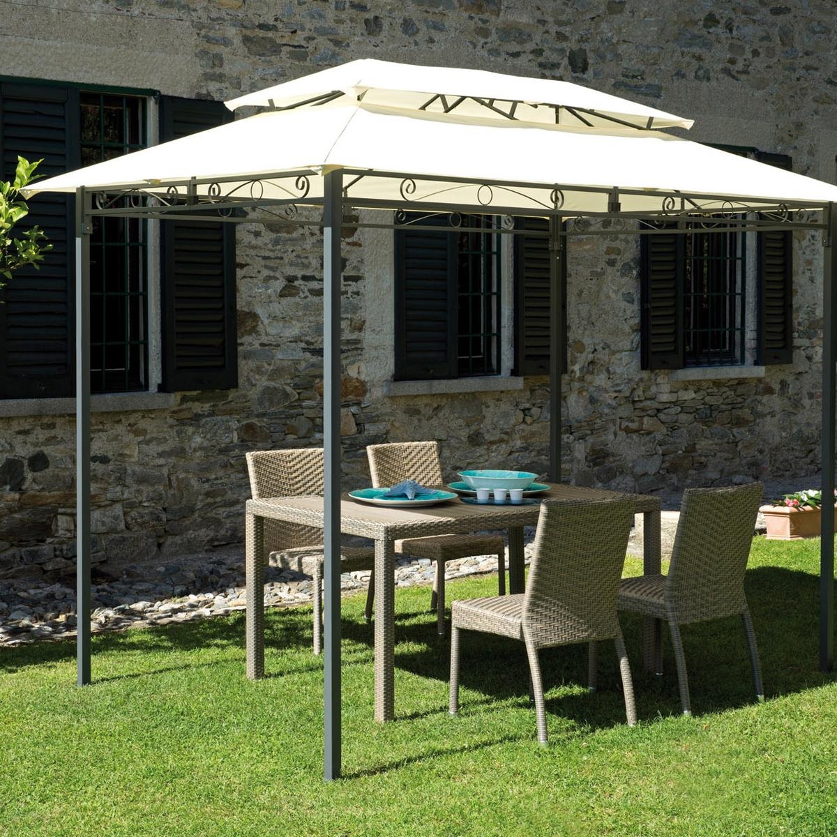 Kedels GAZ 363 Illinois 3x2m Iron Garden Gazebo — 2