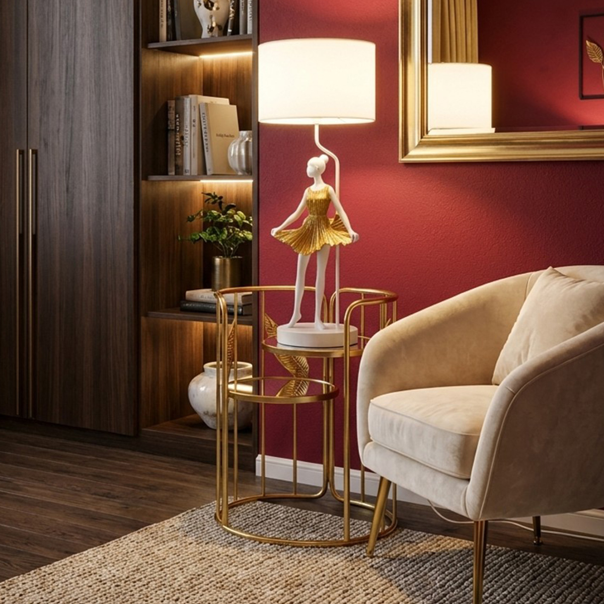 Ballerina A Decorative Table Lamp in Metal and Resina — 2