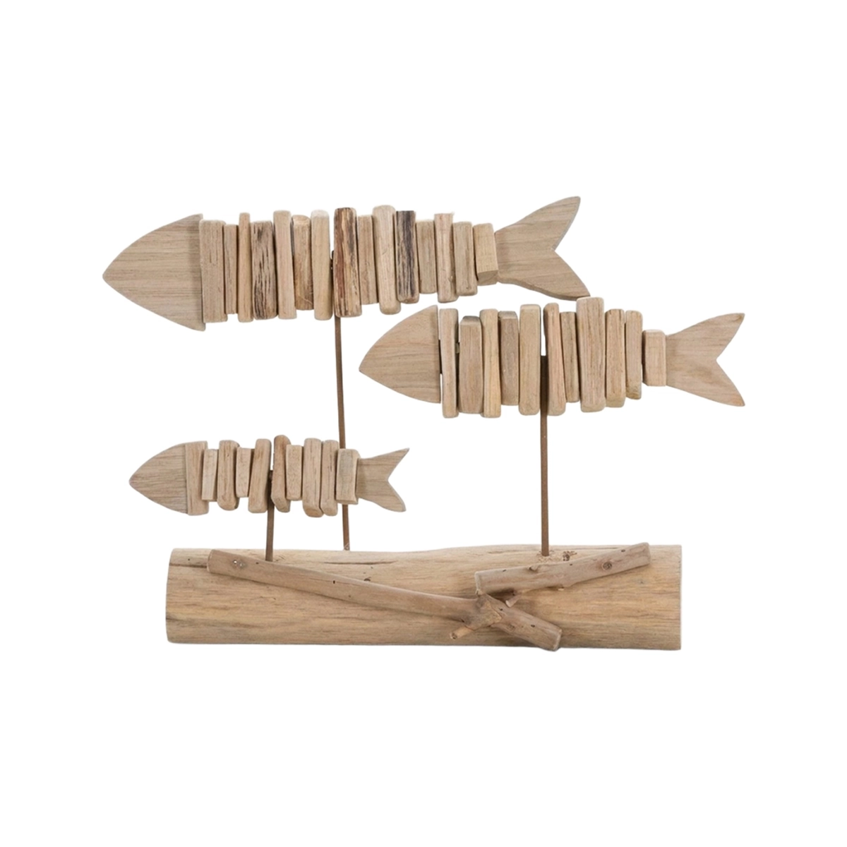 Decorative Wooden Fish Sculpture Mauro Ferretti Pesci — 4