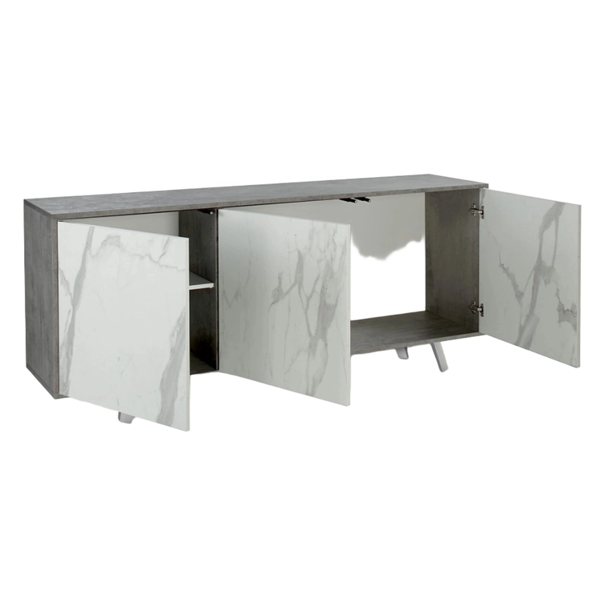 Modern 3-Door Sideboard Buffet Cabinet Sterling Sarmog — 3