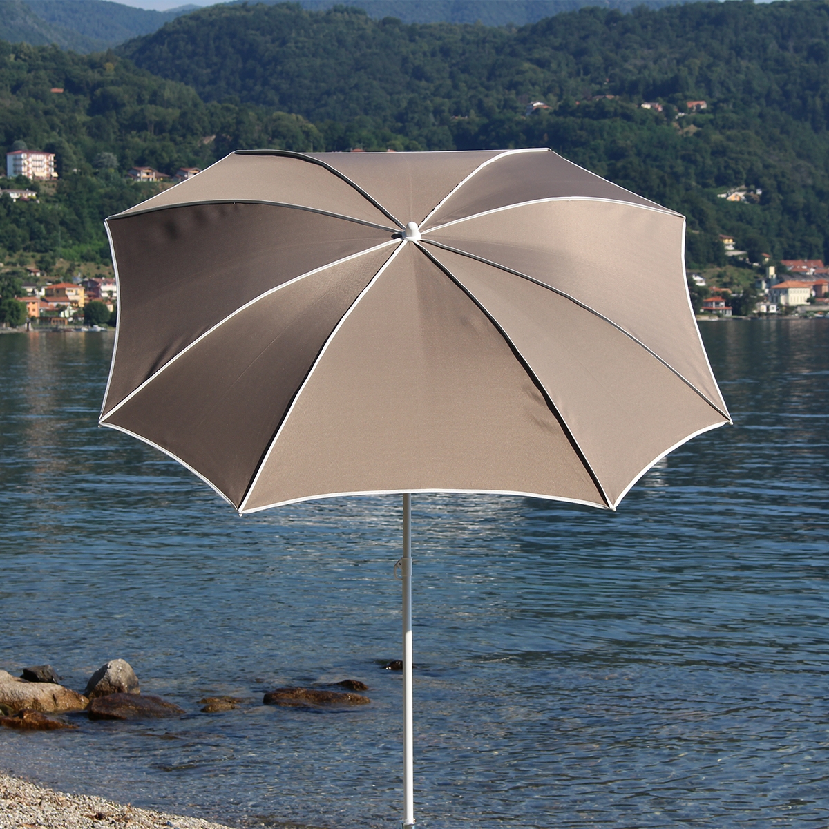 Windproof Parasol for Garden and Pool UV 50 Malta Maffei ART 18 — 2