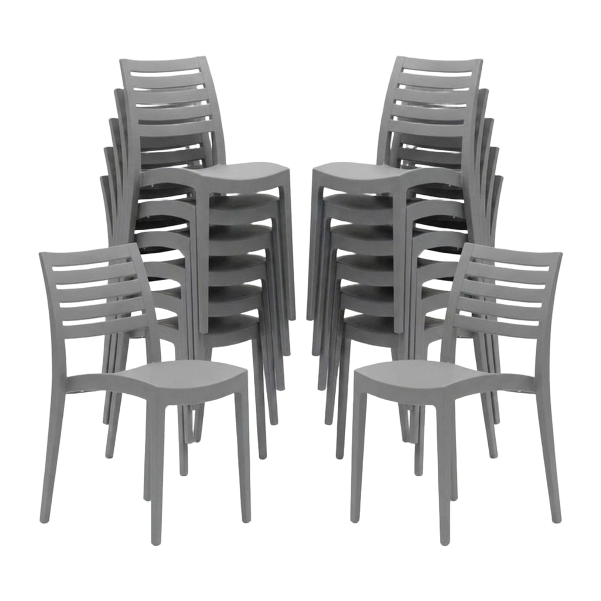 Set of 24 Grand Soleil Firenze Polypropylene Chairs for Bars and Cafés — 1
