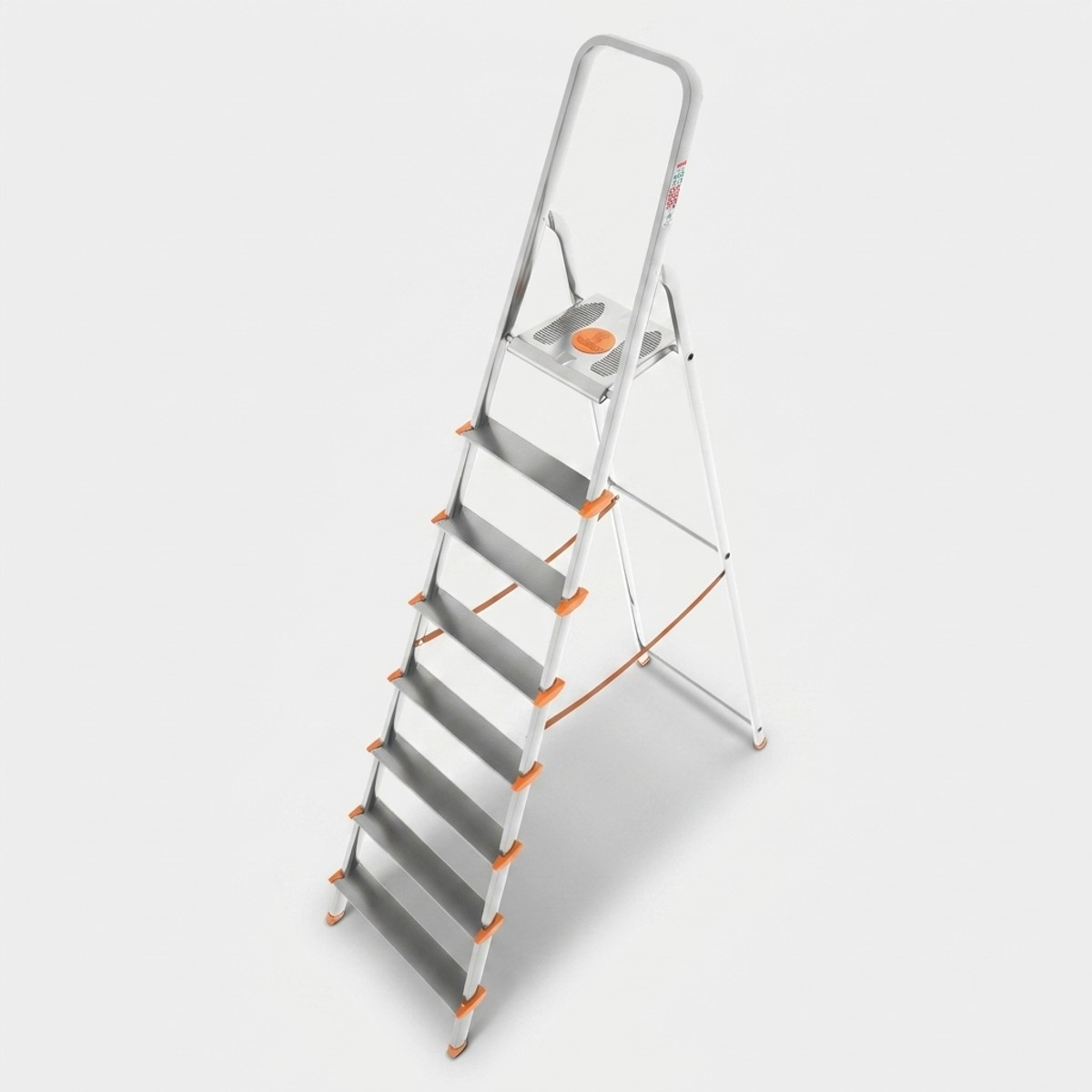 Scala in alluminio con piattaforma antiscivolo Aluminium 8