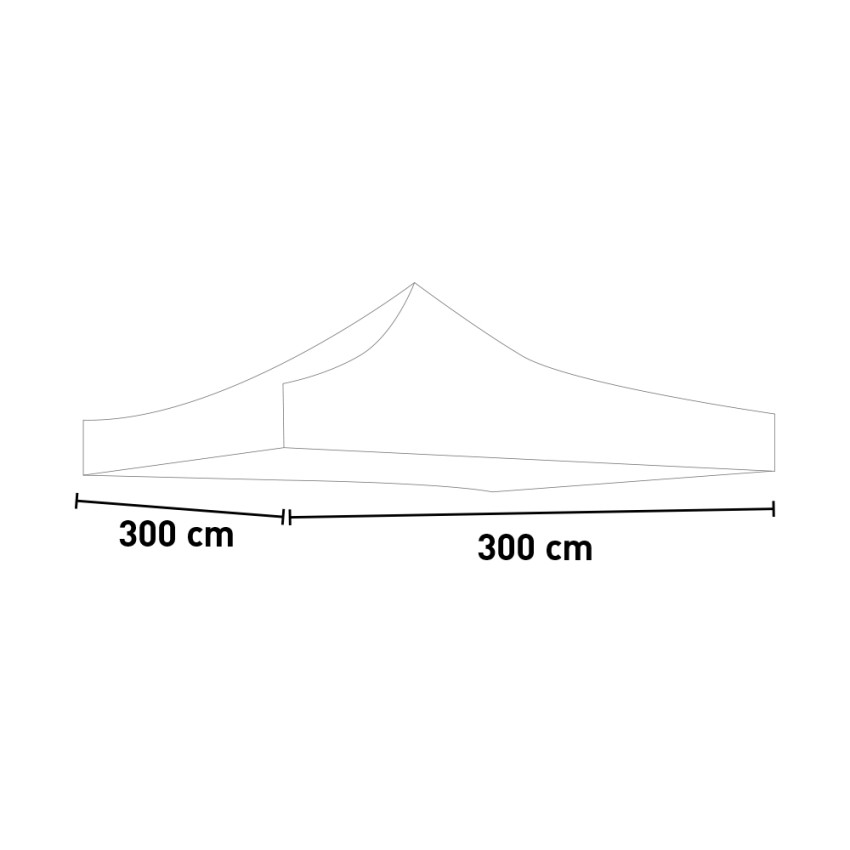 Waterproof 3x3 Replacement Canopy for Pop-up Gazebo Divina Garden — 3