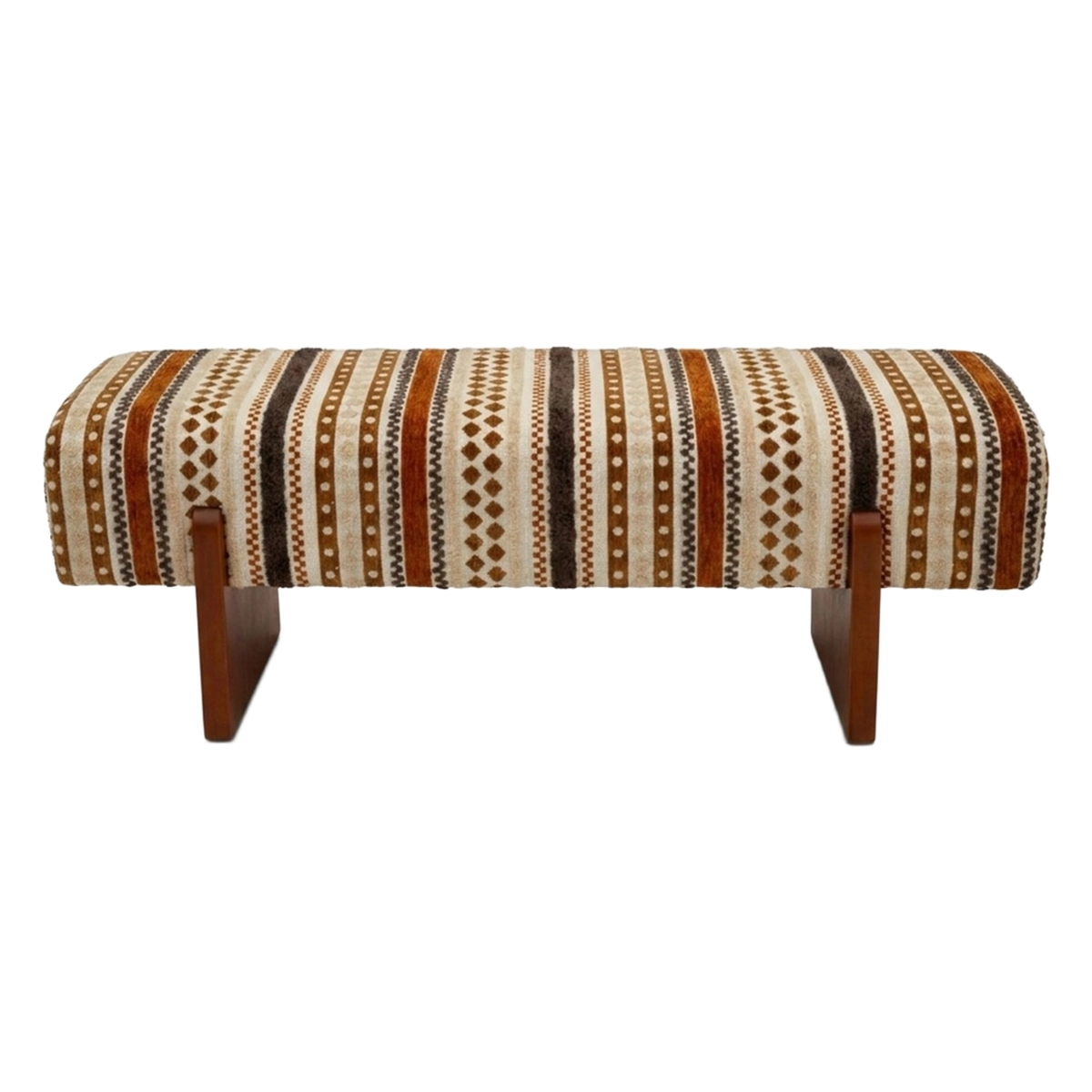 Ethnic Upholstered Bench for Bedroom & Hallway Mombasa Artful Poise — 8