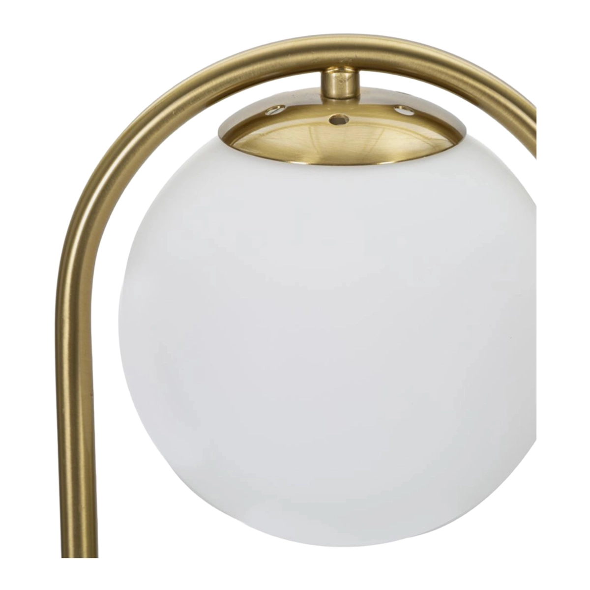 Glamy Arc A Metal and Vetro Table Lamp — 5