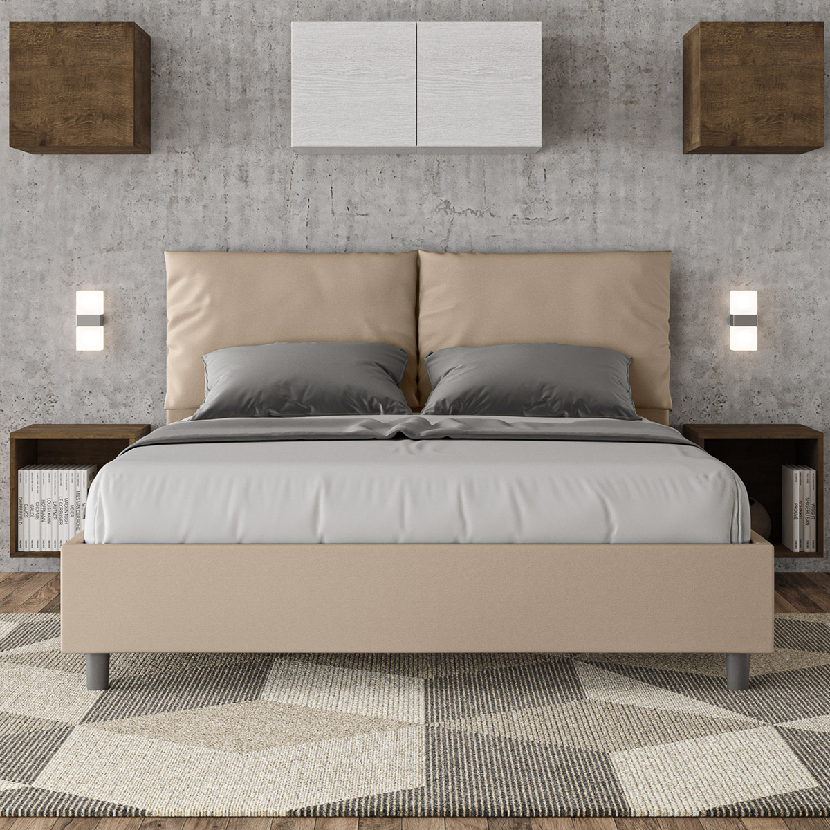 Double Storage Bed 160x200 Antea M1 Itamoby — 4