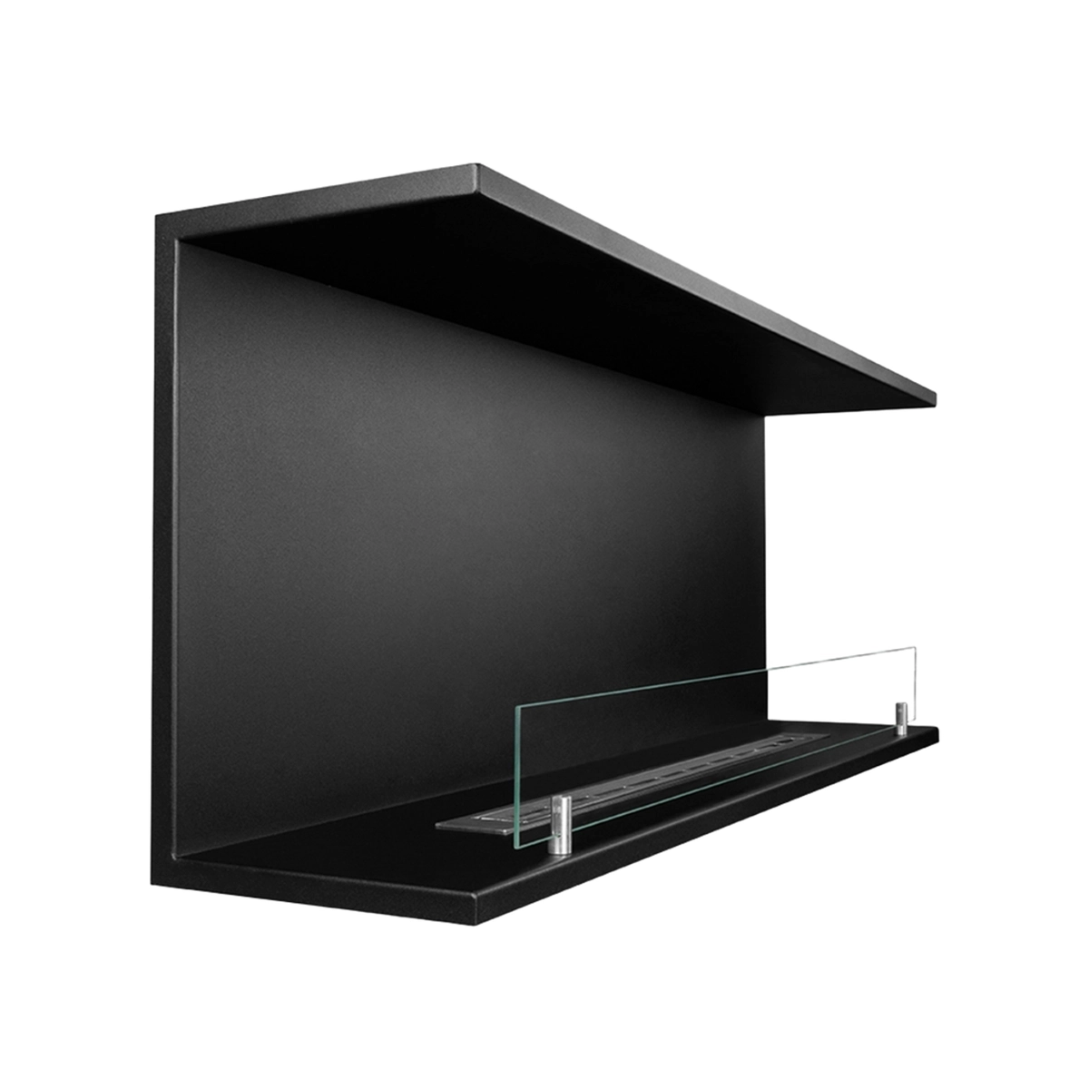 3-Sided Built-in Bioethanol Fireplace Divina Fire Trevi 120 Steel 120x50 — 6