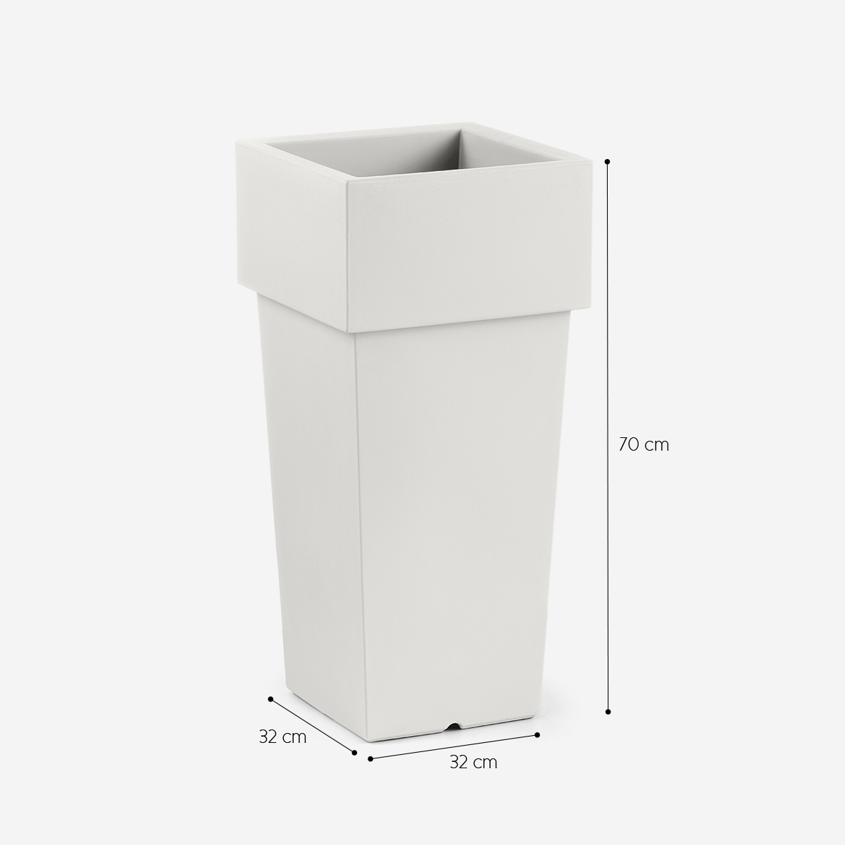 Outdoor LED Illuminated Planter Nova Cache-pot 70 Polietilene — 3