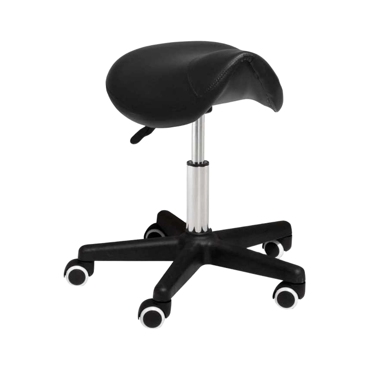 Professional Rolling Saddle Stool with Wheels and Ergonomic Seat — 3