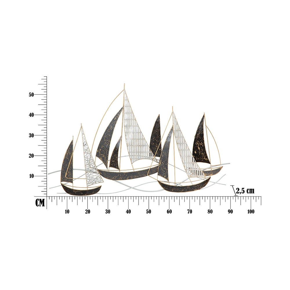 Veliero Mauro Ferretti 3D Metal Nautical Wall Art — 6