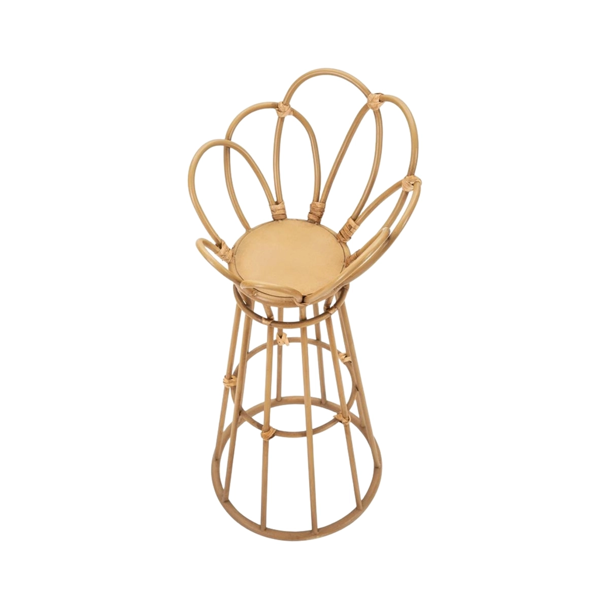 Boho Chic Metal and Polyrattan Plant Stand Panama Tower — 3