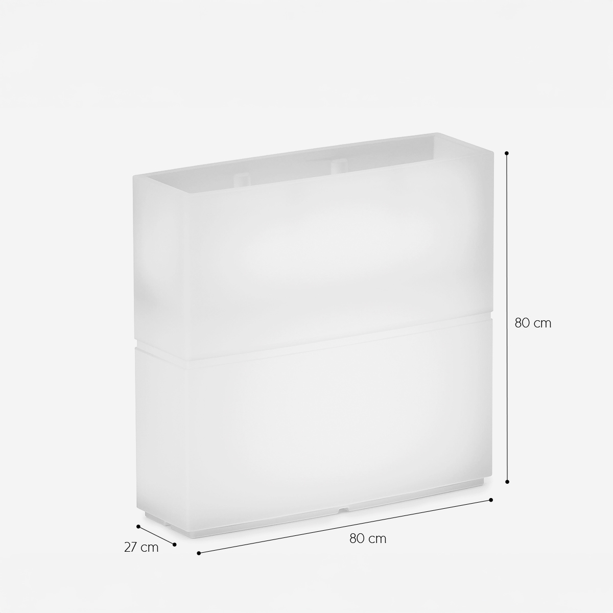 Outdoor Lighted Planter in Polietilene IP65 with LED Dune 80 LYXO — 3