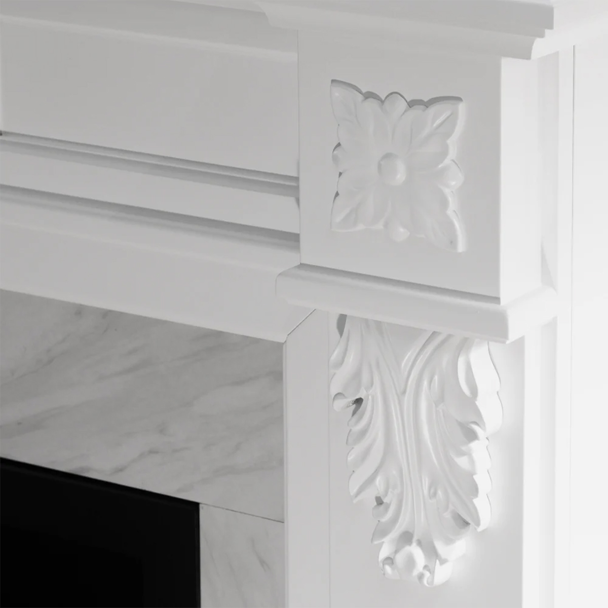 Freestanding electric fireplace with remote control Truman — 4